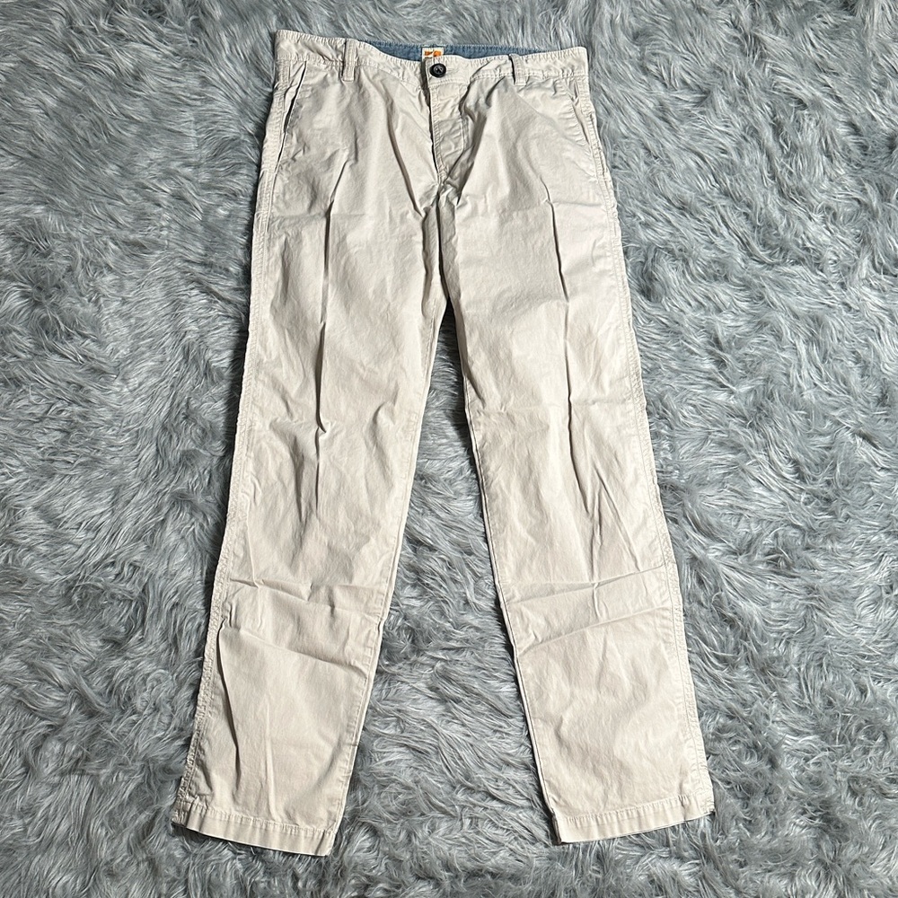 BOSS ORANGE Light Khaki Chinos